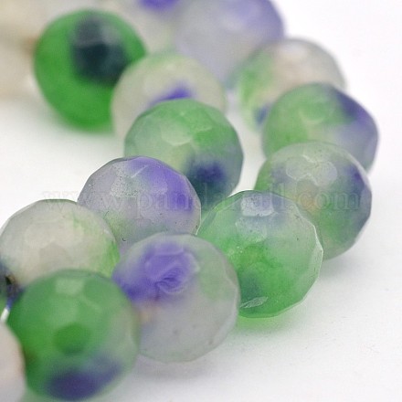 Dyed Natural White Jade Round Bead Strands G-J276-39-10mm-1