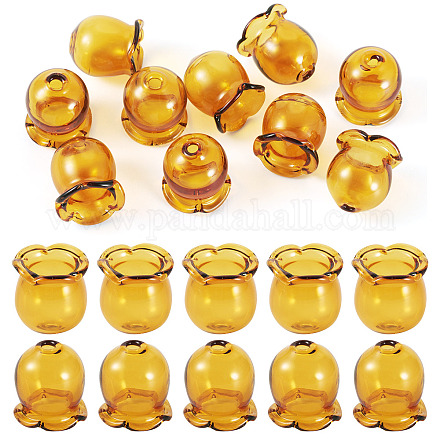 10 шт. стеклянные колпачки для изготовления колокольчиков GLAA-BY0001-05D-1