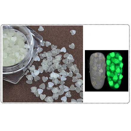 Nail Art Luminous Sequins Powder MRMJ-E006-06D-1