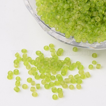 12/0 Frosted Round Glass Seed Beads X-SEED-A008-2mm-M4-1