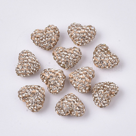 Polymer Clay Rhinestone Beads RB-S055-26A-01-1
