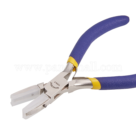 BENECREAT Double Nylon Jaw Pliers Jewelry Plier With Replacement Jaws PT-BC0002-13-1