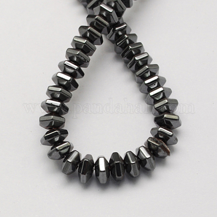 Chapelets de perles en hématite synthétique sans magnétiques G-Q906-5mm-1