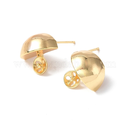 Accessoires de clous d'oreilles en laiton KK-B063-22G-A-1