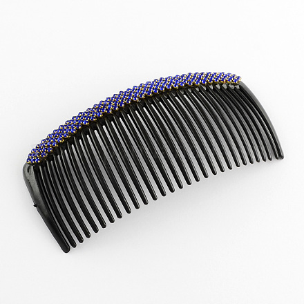 Pettini per capelli di plastica strass per donna alla moda  OHAR-R176-04-1