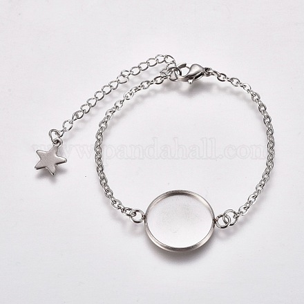 Créations de bracelet en 304 acier inoxydable STAS-L248-006P-B-1