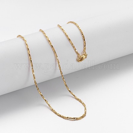Латунь цепи ожерелья MAK-F013-01G-1