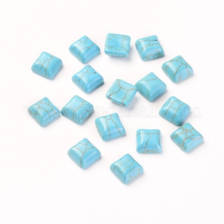 Synthetic Turquoise Cabochons TURQ-L031-040-1