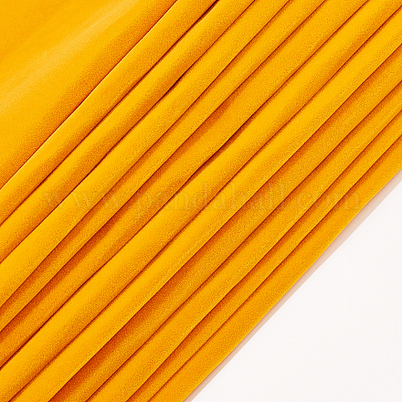 ジュエリー植毛織物  自己粘着性の布地  オレンジ  40x28.9~29cm  12シート/セット TOOL-BC0001-75X-1