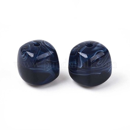 Непрозрачные акриловые бусины OACR-ZX006-33O-1