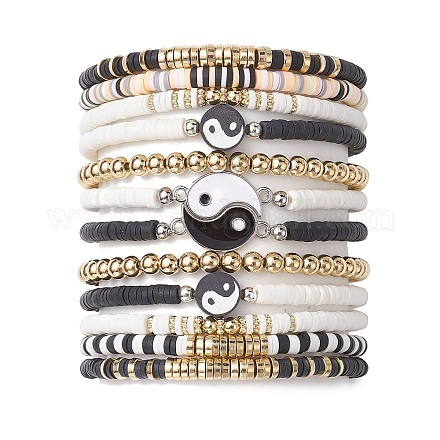 12 шт. браслеты из полимерной глины BJEW-JB10227-1