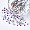 Glass Rhinestone Flat Back Cabochons, Back Plated, Faceted, Half Round, Crystal AB, SS6, 1.9~2x1mm, about 1440pcs/bag