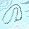 304 Stainless Steel Cross Link Chain Necklaces for Women Men, Non-Tarnish, Stainless Steel Color, 17.44 inch(44.3cm)