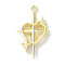 Rack Plating Alloy Pendants, Cadmium Free & Nickel Free & Lead Free, Golden, Heart, 30x17x3mm, Hole: 1.6mm