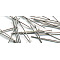 Iron Flat Head Pins, Cadmium Free & Nickel Free & Lead Free, Platinum Color, Size: about 0.75~0.8mm thick, 20mm long