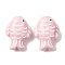 Handmade Porcelain Beads, Fish, Famille Rose Porcelain, Pink, 27~28x20~21x10.5~11.5mm, Hole: 1.8~2.2mm