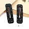 Alloy Snap Hair Clips, Hair Accessories for Women & Girls, Rectangle, Rectangle, 75x22mm