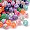 Resin Rhinestone Beads, Round, AB Color, Bubblegum Ball Beads for DIY Pen Making Jewelry Supplies, Mixed Color, 16mm, Hole: 1~2mm