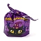 100Pcs Rabbit Shaped Halloween Candy Plastic Bags, Cat Shaped Printed Candy Gift Bags, Dark Orchid, 21.5~22.5x13.6x0.01cm