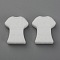 Food Grade Eco-Friendly Silicone Beads, Female nurse Clothes, White, 25x22x8mm, Hole: 2.5mm