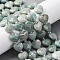 Natural Amazonite Beads Strands, Faceted Heart, with Seed Beads, 9x10x4mm, Hole: 1.2mm, about 16pcs/strand, 7.09''(18cm)