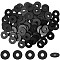 100Pcs Nylon Flat Washers, Black, 18x1.5mm