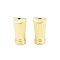 Brass Beads, Mixed Shapes, Rack Plating, Long-Lasting Plated, Cadmium Free & Lead Free, Real 18K Gold Plated, Column, 10x5mm, Hole: 1mm