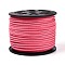 Eco-Friendly Faux Suede Cord, Faux Suede Lace, Light Coral, 3.0x1.4mm, about 98.42 yards(90m)/roll