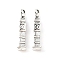 Tibetan Style Alloy Pendant, Big Ben, Lead Free & Cadmium Free, Antique Silver, 25.5x5x4mm, Hole: 1.6mm, 641pcs/1000g