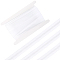 10M Polycotton Ribbons, for Sewing Accessories, with Cardboard Display Card, White, 1 inch(25mm)