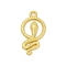 Rack Plating Alloy Pendants, Cadmium Free & Lead Free, Snake, Matte Gold Color, 23.5x12.5x2mm, Hole: 1.6mm