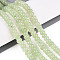 Dyed Natural White Jade Beads Strands, Rondelle, Pale Green, 6~6.5x4~4.5mm, Hole: 1mm, about 86~90pcs/strand, 14.57~15.16''(37~38.5cm)
