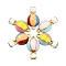 30Pcs 3 Colors Alloy Enamel Pendants, Hot Air Balloon, Light Gold, Mixed Color, 17.5~18x9.5x5mm, Hole: 1.2mm, 10pcs/color