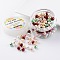 Glass Pearl Bead Sets, Christmas Mix, Eco-Friendly, Round, Dyed, Mixed Color, 8mm, Hole: 0.7~1.1mm, about 200pcs/box.