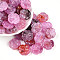 Transparent Acrylic Beads, Plum Blossom, Two Tone, Hot Pink, 20x19.5x7mm, Hole: 1.6~1.8mm
