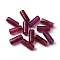 Acrylic Beads, Tube, Imitation Gemstone, Column, Purple, 20x8mm, Hole: 2mm