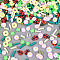 Handmade Polymer Clay Cabochons, with Plastic, Mixed Shapes, Mixed Color, 2.5~10x1~6x0.3~3.5mm, Hole: 2mm