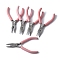 (Defective Closeout Sale: Yellowing) 45# Carbon Steel Jewelry Pliers, Needle Nose Pliers, Polishing, Pink, 12.15x6.95x0.85cm