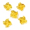 Glass Beads, Windmill, Gold, 18x9x9mm, Hole: 1.2mm