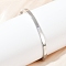 201 Stainless Steel Bangles for Men, Stainless Steel Color, 1/8 inch(0.4cm), Inner Diameter: 2-3/8x2 inch(6x5cm)