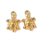 304 Stainless Steel Charms, Ion Plating(IP), Real 18K Gold Plated, Turtle, 12.5x8.5x3mm, Hole: 1.2mm
