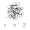 304 Stainless Steel Snap on Bails, Stainless Steel Color, 12.5x6mm, 7x6mm, 13x7mm, 60pcs/box