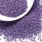 MIYUKI Delica Beads, Cylinder, Japanese Seed Beads, 11/0, (DB1185) Galvanized Semi-Frosted Eggplant, 1.3x1.6mm, Hole: 0.8mm, about 100000pcs/500g
