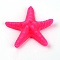 Resin Cabochons, Starfish, Fuchsia, 58x63x14.5mm