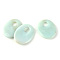 Natural Flower Amazonite Pendants, Oval, 40x30x5mm, Hole: 8mm