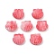 Synthetic Coral Carved Beads, Dyed, Shell Shape, Light Coral, 14x15.5x7.5mm, Hole: 1.2mm