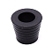 Rubber Parasol Holder, Cone, Black, 58x68mm