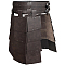 Medieval PU Imitation Leather Thigh Waist Armor, Platinum, Coffee, 1500x560x11mm