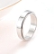 Rotating 201 Stainless Steel Finger Rings for Men Women, Stainless Steel Color, US Size 10(19.8mm)