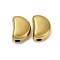 304 Stainless Steel Beads, Ion Plating(IP), Bean, Real 18K Gold Plated, 11.5x8.5x6.5mm, Hole: 2.5mm